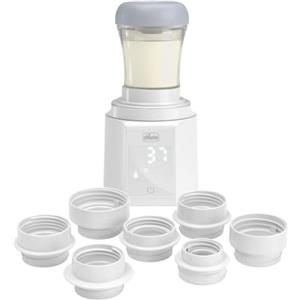 Chicco Scaldabiberon Portatile Multifunzione con Sterilizzatore, Autosterilizzante, Riscaldamento Rapido Latte e Sterilizzazione Ciucci, Batteria USB-C, 7 Adattatori Inclusi, Chicco e Altri,Senza Fili