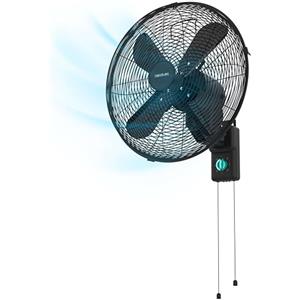 Cecotec - Ventilatore da Parete EnergySilence 4500 Power Wall Nero - 50 W, Diametro 30 cm, 4 Pale Aerodinamiche, Interruttore a Catena, 3 Velocità, Include Elementi di Montaggio