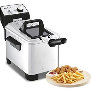 Moulinex Frittura elettrica semi-professionale, 3 L, resistenza sommersa, temperatura controllata, posizione di drenaggio AM338070