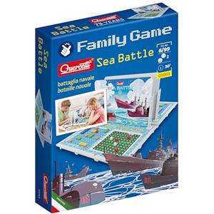 Quercetti Sea Battle Quercetti Battaglia Navale Bambini con Coordinate Cartesiane, Giochi da Tavolo Bambini, Giochi Bambini 7 Anni, Ottimo Regalo Bambina 7 Anni o Regalo Bambino 8 Anni Educativo e Divertente
