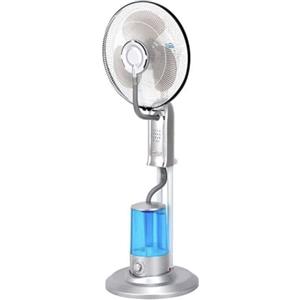 AERREGI Ventilatore Nebulizzatore 75W a Piantana con Telecomando - 40 cm, 3,2L, 3 Velocità e Modalità, Oscillante 70°, Timer 7,5H