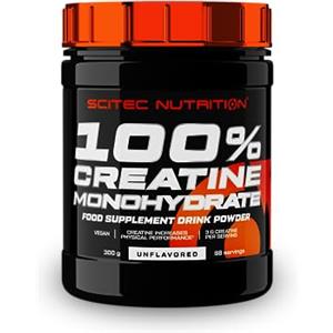 Scitec Nutrition 100% Creatine Monohydrate - Creatina pura in polvere | Con creatina, 3 g al giorno per prestazioni fisiche in esercizi brevi e intensi - Priva di additivi - 300 g, non aromatizzato
