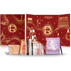 L'Oreal Paris L'Oréal Paris, Calendario dell'Avvento 12 Giorni 2026, 12 Prodotti Iconici per il Make-Up, la Cura del Viso e dei Capelli, Struttura con 12 Porticine, Per un Natale Unico e Pieno di Sorprese