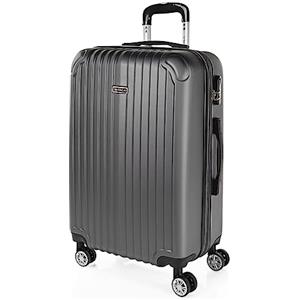 ITACA Valigia Da Stiva Rigida Valigia Espandibile - Trolley Grande Con Ruote , Va