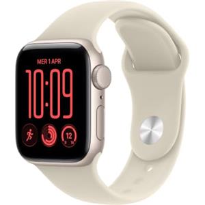 Apple Watch SE 3 GPS 40 mm Smartwatch | Cassa in alluminio galassia con Cinturino Sport sabbia - M/L