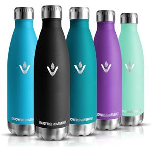 HoneyHolly Borraccia Termica, 500ml Borraccia Acciaio Inox, Borraccia Palestra senza Perdite & BPA, Borracce Termiche, Bottiglia Termica per Scuola, Ciclismo, Lavoro - Bevande Calde per 12 Ore & Fredde 24 Ore