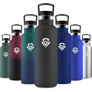JAPORIA Borraccia 500ml, Senza BPA, Bottiglia Acqua con Cannuccia, a prova di perdite, borracce per bevande gassate, Scuola, Escursionismo