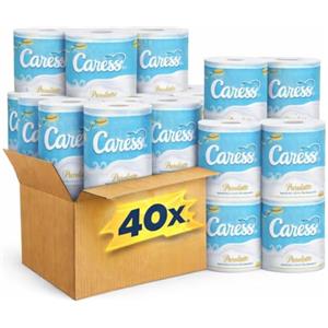 Generico Carta Igenica Caress Bianco Latte CARESS 40 Rotoli (CONFEZIONE DA 4 PEZZI)