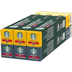 STARBUCKS Kit Degustazione Caffè Decaffeinati by Nespresso, 6 confezioni da 10 capsule (60 capsule compatibili Nespresso) - Esclusiva Amazon