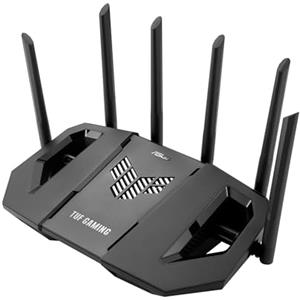 ASUS TUF GAMING BE9400, Router Gaming Espandibile WiFi 7 Tri-band, Nero | (802.11be), 4 Porte 2.5G, Inoltro in Tre Passaggi, Smart Home Master, AiMesh e AiProtection