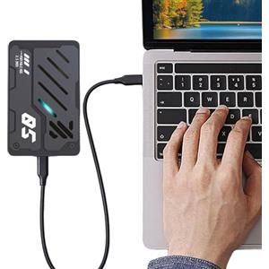 Kexpery Disco rigido esterno portatile 1TB USB 3.0 Type-C Disco Rigido Mobile per PC Gaming Desktop RGB Effetto Luminoso