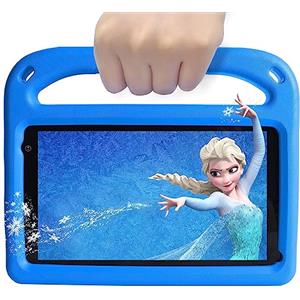 GOODTEL Tablet per bambini con Android da 7 pollici, 32 GB di memoria interna, Wi-Fi, Bluetooth, GPS, Play Store preinstallato, doppia fotocamera, controllo parentale, con custodia per tablet - Blu