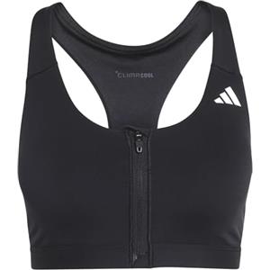Adidas Optime Essentials Workout Zip-Front Medium Support Reggiseno Sportivo Donna (Pacco da 1)