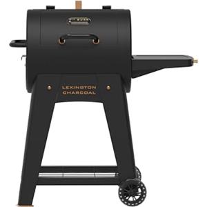 PIT BOSS Barbecue a Carbone Lexington Onyx Edition Griglie a 2 Livelli | Fino a 30 hamburger, Accesso laterale alla carbonella, Ripiano con ganci, Ripiano inferiore, Supporto esterno per la griglia