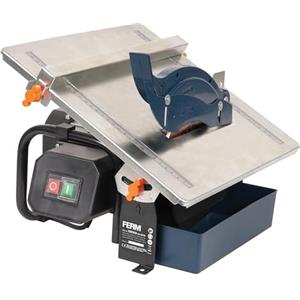 Ferm Tagliapiastrelle 600W 180mm - Raffreddato ad acqua - Incl. 1 lama diamantata, Blu