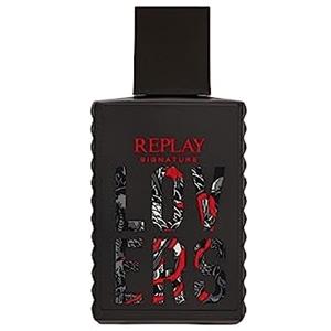 REPLAY - Signature Lovers for man Eau de toilette - Profumo da uomo speziato legnoso, fruttato, intenso, aromatico, energico e unico. Flacone da 30 ML