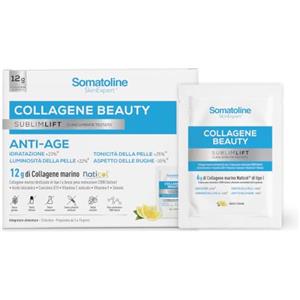 Somatoline SkinExpert Somatoline collagene beauty sublimlift 10 bustine | 12 g di Collagene Marino Naticol, Acido Ialuronico, Coenzima Q10, Vitamina C ed E, Selenio, 10 Bustine Monodose