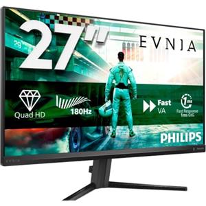 Philips Gaming Monitor 27M2N3500NL 27 pollici, , 2560x1440, WQHD, 180Hz, Fast VA Panel, 0.5ms MPRT, , (HDMI2x 2.0 DP 1x 1.4) Adaptive Sync, HDR10, FreeSync, Grigio Scuro