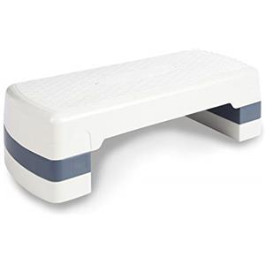 Ultrasport Stepper, adatto per aerobica e fitness, regolabile in tre altezze, con superficie antiscivolo, Nero/Bianco