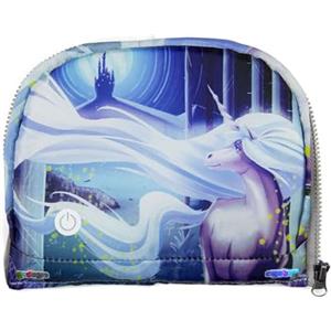 ergobag LED Zippie | Tasca frontale per zaino scolastico, con motivo e LED lampeggiante, per una maggiore visibilità a scuola