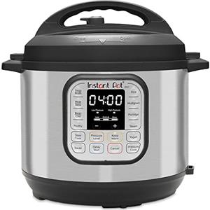 Instant Pot Duo Smart Cooker 7 in 1, da 5,7 litri, pentola a pressione, pentola a cottura lenta, pentola per riso, padella per sauté, macchina per yogurt, vaporiera e scaldavivande, in acciaio inossidabile spazzolato