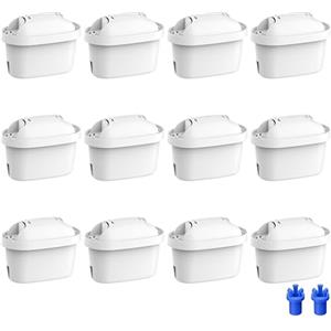 Waterdrop Filtri, Sostituzione per Brita® Maxtra+® Plus, 12 Pack | Sostituzione per Maxtra Pro® All-in-1 Filtro, Compatibile con Brita® Marella® Caraffa Filtrante, TÜV SÜD, NSF Certificata