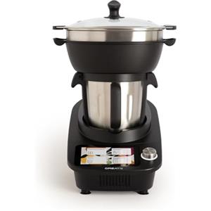 CREATE/CHEFBOT TOUCH PRO CONNECT/Robot da cucina intelligente multifunzione con schermo touch/Capacità 4,5L, bilancia, vaporiera a 2 livelli, 26 programmi, 12 velocità + funzione turbo, 1200W