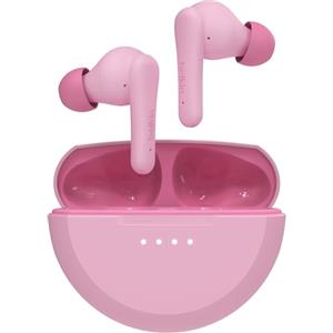 Belkin SoundForm Nano 2 Auricolari Wireless per Bambini, Microfono - Rosa | Cuffie Bluetooth, Volume fino a 85 dB, 28 Ore di Batteria, IPX5, 5 Copriauricolari, Clear Call Quality, Ricarica Rapida USB-C