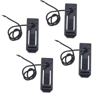 TQUXNGA 4 clip lunghe per pinne da surf, spaccalegna per bulloni | Separatore d'acqua, fibbia a clip per pinne di pesce, facile da usare, clip per coda per tavola da surf