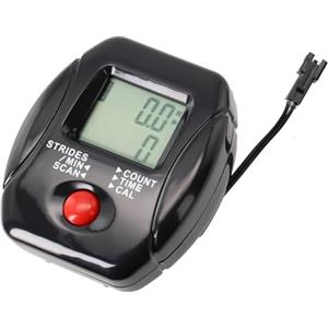 BildeeMait Vogatore Stepper Contatore Uso Affidabile Utility Design Compatto | Vogatore Stepper Contatore Display LCD Monitor 68*79*33mm Conteggio Distanza Calorie Volte Attrezzature Fitness