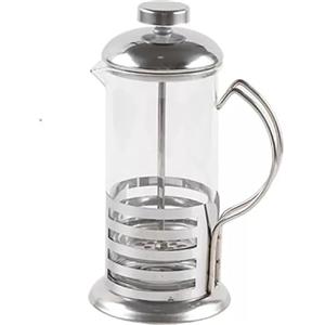 Generic Caffettiera Francese,600ml a Presso-Filtro French Press-Stampa Acciaio Inossidabile Vetro,per Coffee Shop,Ristorante,Bar,Caffettiera,3 Modelli Assortiti