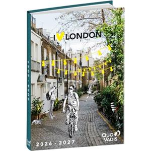 Quo Vadis 128527Q Diario Scolastico EUROTEXTAGENDA Multilingua Anno 2022-2023 foto Londra formato 12x17cm Giornaliera 12 Mesi Agosto-Luglio Carta Bianca Copertina integra morbida