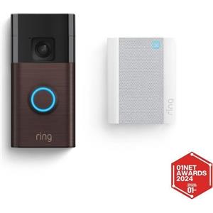 Ring Wireless Video Doorbell - RING - HD 1440p Medium Shot - Notifications - Venetian Bronze