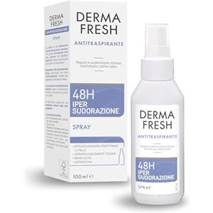 Dermafresh Iper-Sudorazione 48H Deodorante Antitraspirante Spray, 100 ml | Protezione Contro Sudorazione e Cattivi Odori. Senza Alcol e Antimacchia. Delicato Sulla Pelle, Dermatologicamente Testato
