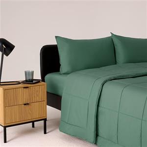 Bassetti Trapunta Matrimoniale, Salvia, Tessuto 100% Cotone E Imbottitura 100% Poliestere, 260X260 cm, Morbida Calda E Traspirante, Ideale Per Stagioni Autunno, Inverno E Primavera, Piumone E Piumino