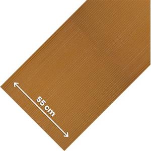 Olivo Tappeti OLIVO.shop Tappeto Cucina Antiscivolo PVC 55x250 cm ROTOLO COMFORT | Tappetino a Rotolo per Cucina, Lavello, Corsia, Cassetti, Piano Cottura, Scarpiere, Bordo Piscina, Lavabile, OCRA