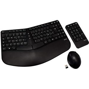 V7 Tastiera Ergonomica V7 Combinata Con Il Mouse