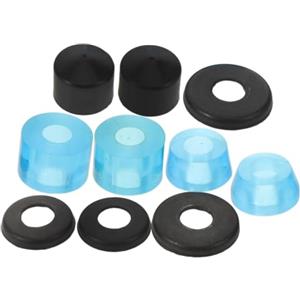 Abaodam Gommini Ammortizzanti Blu per Skateboard, Stabilità Rapida | PU e Plastica, Montaggio senza Attrezzi, Riducono Vibrazioni, per Pivot Cups e Pattini