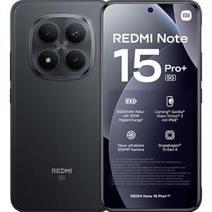 Xiaomi Redmi Note 15 Pro+ Plus 5G 256GB 8GB RAM Dual Sim Black Europa