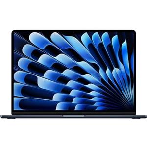 Apple MacBook Air 15'' con chip M5: progettato per l'AI, display Liquid Retina da 15,3'', 16GB di memoria unificata, 512 GB di archiviazione SSD, 10 CPU, 10 GPU, Wi Fi 7 - Mezzanotte