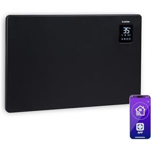 Klarstein Stufa Elettrica Basso Consumo, Stufa Elettrica 1500W, Termoconvettore Elettrico a Parete con Termostato, Termosifone Elettrico Basso Consumo, Calorifero Riscaldamento Elettrico Smart