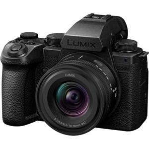 Panasonic DC-S5M2XNE LUMIX DC-S5M2X Full Frame Mirrorless Camera, 4K 60P & 6K 30P Unlimited Recording, Flip Screen, Wi-Fi, Phase Hybrid AF, Active is, Dual Native ISO & S-R1840E 18-40mm S Lens, Black