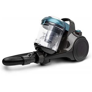 H.Koenig Aspirapolvere a traino multiciclonico ergonomico senza sacco STC56, classe AAA, filtro HEPA12, silenzioso, potente, include spazzola, bocchetta piatta 2 in 1, 700W
