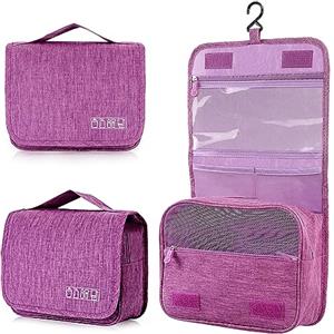 AiQInu Beauty Case da Viaggio, Borsa da toilette da viaggio per Donna Uomo,impermeabile Beauty Case con Gancio per Appendere per Organizzare Oggetti Personali Accessori