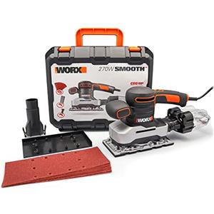 Worx WX642 Levigatrice Orbitale con Tecnologia Cyclone Senza Sacchetto 270W