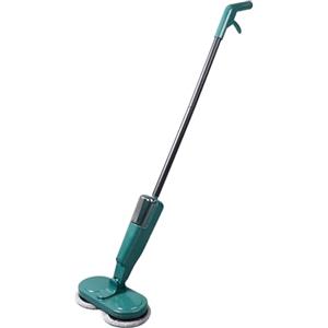 Picysa Mop elettrico, Mop Semovente Leggero Ricaricabile Senza Fili con Testa Rotante a 180° e Manico Regolabile, per Pavimenti in Marmo Laminato, Piastrelle in Legno Duro (Verde)