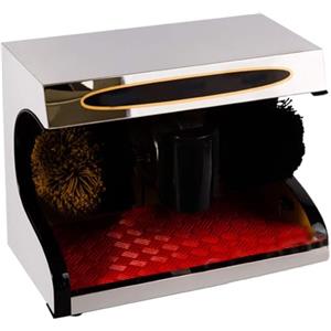 Generic Lucidatrice elettrica per scarpe, macchina automatica a induzione con spazzola sferica, kit di pulizia per la rimozione della polvere per casa, hotel e ufficio