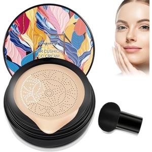 Fengyang® Crema Cushion Mushroom Head, Fondotinta In Crema, Controllo Dell'olio E Idratazione, Correttore Idratanteper Trucco Impeccabile