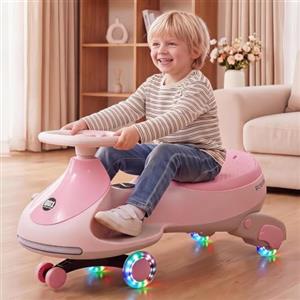 Nexvolior Macchina Elettrica Per Bambini a 3 Ruote 12V, Veicolo Cavalcabile Sicuro | Senza Telecomando, Giocattolo da Esterno per Bimbi 3-6 Anni Fino a 30kg, Materiale PP Ecologico, 78x31x40cm
