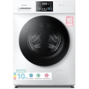COMFEE' Lavasciuga 10/7 kg Classe A/D 1400 Giri Motore Inverter | Vapore Igienico, Wool, Rapido da 15' e Pannello Touch per Famiglie con Spazi Ridotti CFP03ED100W-IT